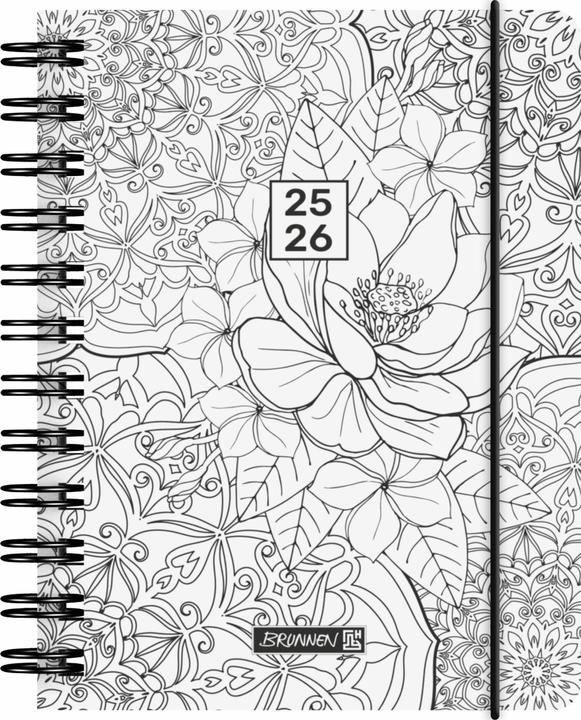 Produktbild BRUNNEN Schlerkalender (2025/2026) 'ZENart', 1 Seite = 1 Tag, A6, 352 Seiten, PP-Umschlag (A6, Englisch, Niederländisch)