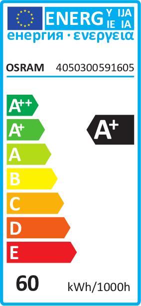 Energie-Label Osram Leuchtstoffröhre (G5, 54 W, 4450 lm, 1 x, F)