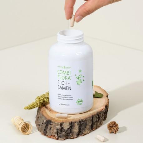 Produktbild Effective Nature Combi Flora Bio Flohsamenschalen Kapseln (240 Stück, Kapseln, 160 g)