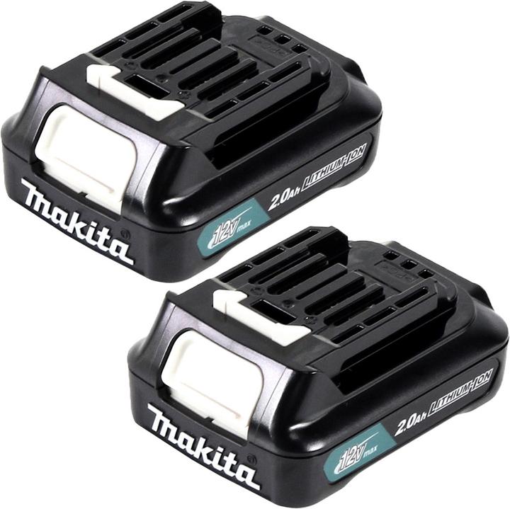 Actual product image Makita Battery Power Set Li 12V with 2x BL1021B battery 2,0Ah ( 2x 197396-9 ) - successor of BL1020B (12 V)