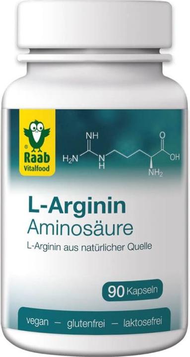 Image du produit Raab Acide aminé L-arginine de source naturelle (90 pièce(s), Capsules)