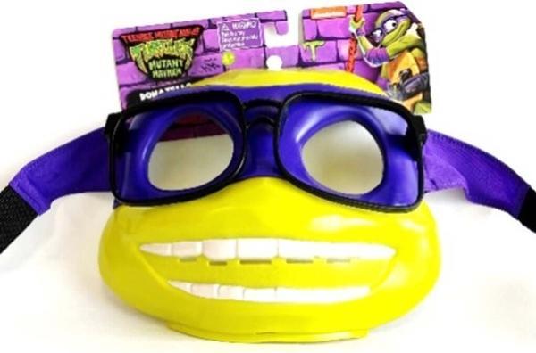 Actual product image Rubies Teenage Mutant Ninja Turtles 83563 Mutant Mayhem Michelangelo Role Play Mask. Ideal Present for Boys