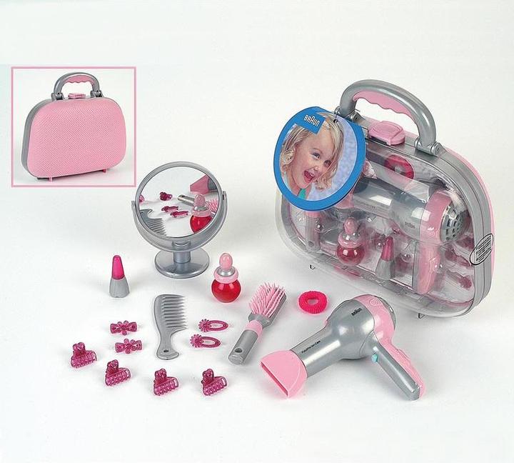 Actual product image Theo Klein Styling case with Braun hair dryer
