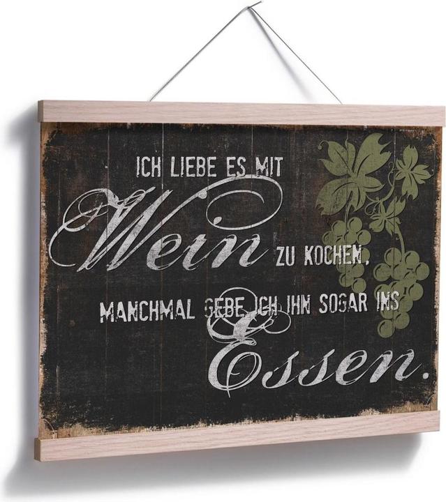 Produktbild Trenddeko Ich liebe es mit Wein zu kochen (60 x 50 cm)