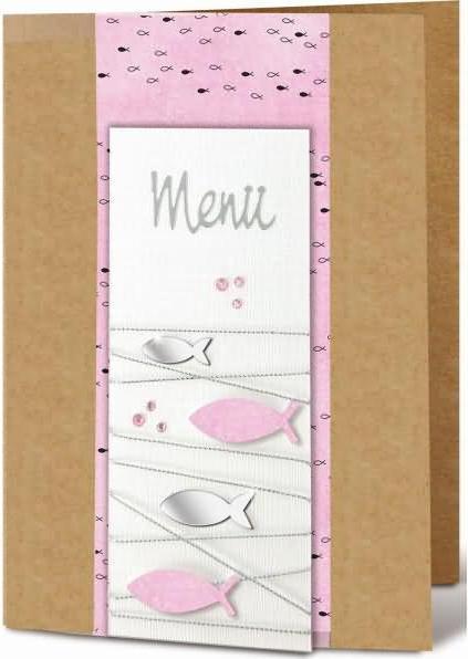 Actual product image Ursus Menu cards "Kraft cardboard", 6 pieces (200 g/m², 6 x)