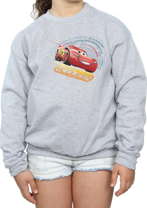Actual product image Disney Girls Cars Lightning McQueen Sweatshirt (140, 146)