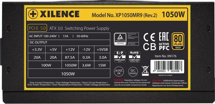 Image du produit Xilence Alimentation électrique 1050W Performance X 80+ Gold modulaire ATX3.0 (1050 W)