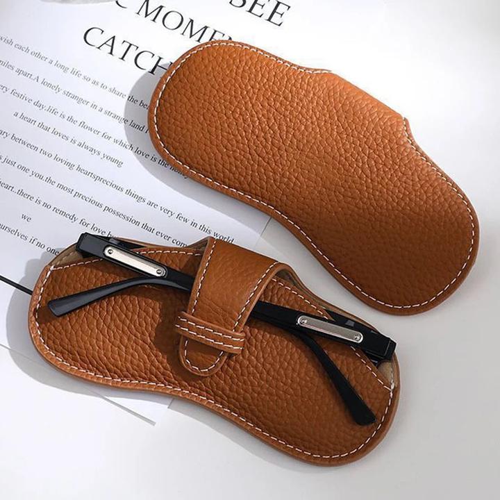 Image du produit Only-Bags.Store PU Leder tragbare Brillen Tasche Sonnenbrille Lagerung Taschen Auto Brille Schutzhülle