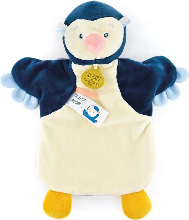 Actual product image Doudou et Compagnie Hand Puppet Penguin 25cm (MQ4)