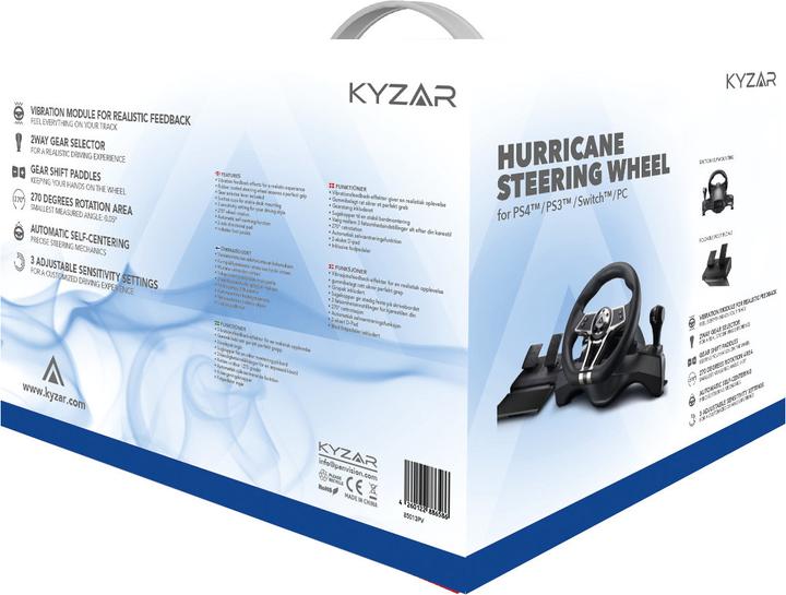 Produktbild Kyzar Playstation Steering Wheel (PS3, PS4, Switch, PC)