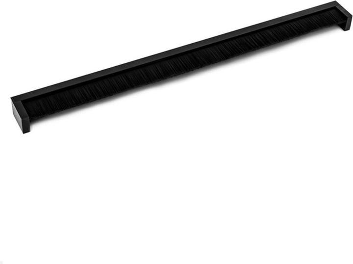 Actual product image TecLines TKB005 Desk cable aperture single-sided brush seal 400mm, black (Cable hole, 40 cm)