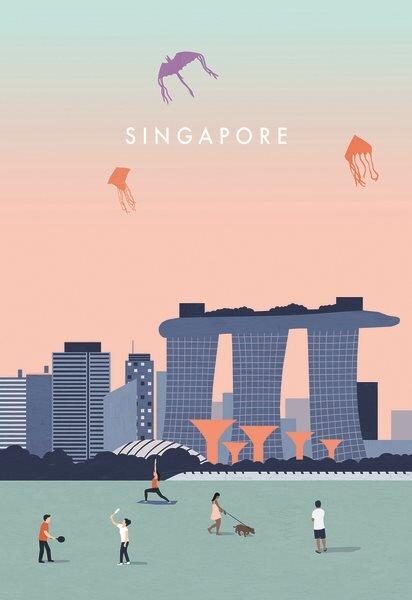 Produktbild Ravensburger Puzzle 12001379 - Singapore - 99 Teile Puzzle Moment für Erwachsene und Kinder ab 14 (99 Teile)