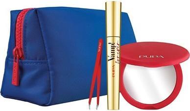 Pupa Milano Vamp! Cosmetic Bag Gift Set! Forever Mascara (Make up set)