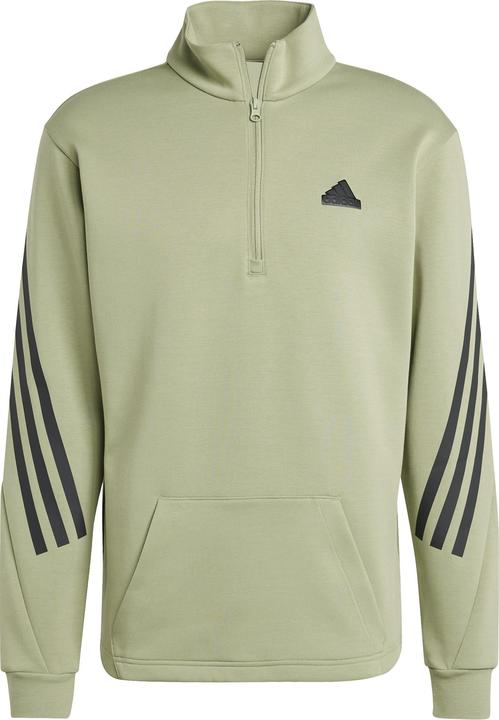 adidas sweatshirt mit habem reissverschuss future icons 3-stripes (L)