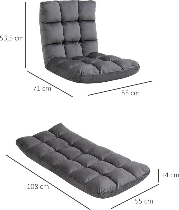 Immagine prodotto Homcom Sedia da terra 3 in 1