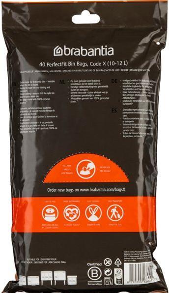 Actual product image Brabantia PerfectFit Bags (40 x, 12 l)