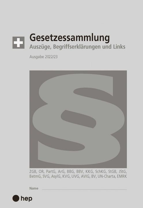 Image du produit Gesetzessammlung 2022/2023 (Ausgabe A5) (Allemand, Hanspeter Bricklayer, Battre Gurzeler, 2022)
