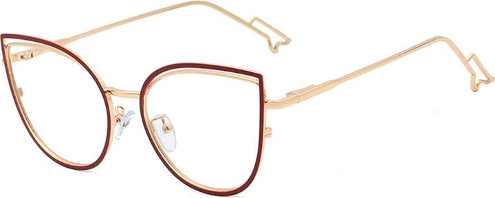 Techsuit - Anti-Blue Light Glasses Reflex Metal (F95597-C8) - Butterfly - Red