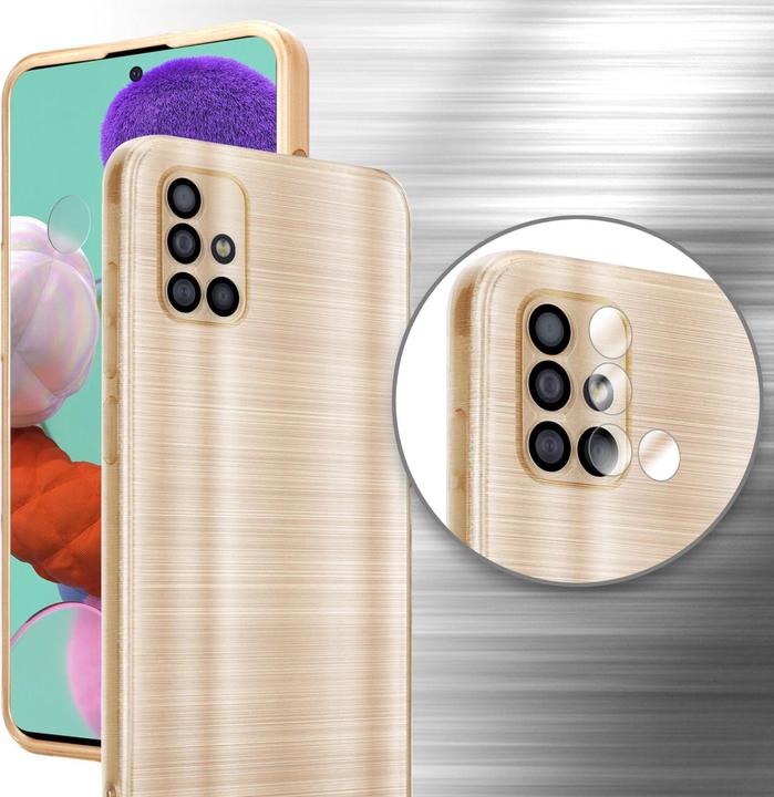 Produktbild Cadorabo Hülle für Samsung Galaxy A51 4G / M40s im TPU Brushed Kameraschutz LM160 Style (Samsung Galaxy M40s)