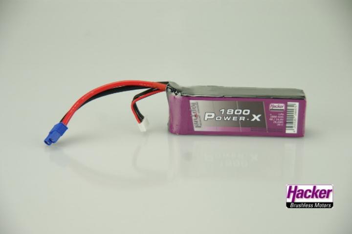 Actual product image Hacker TopFuel LiPo Battery 14.8V 1800mAh 35C (14.40 V, 1800 mAh)