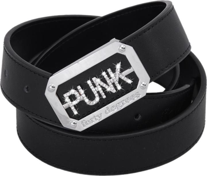 Forty Gürtel mit silberner "PUNK" Schnalle