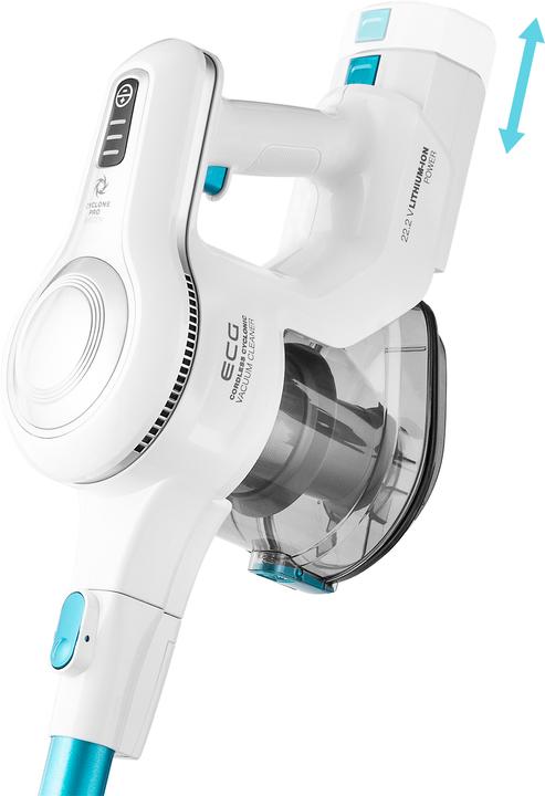 Immagine prodotto ECG VT 3620 aspirapolvere a bastone 2in1 Jean, Fino a 40 minuti di autonomia per carica