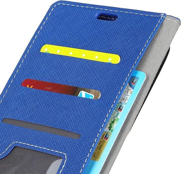 Produktbild MU Classic Leder Hülle mit Kreuzmuster (OnePlus 5T)