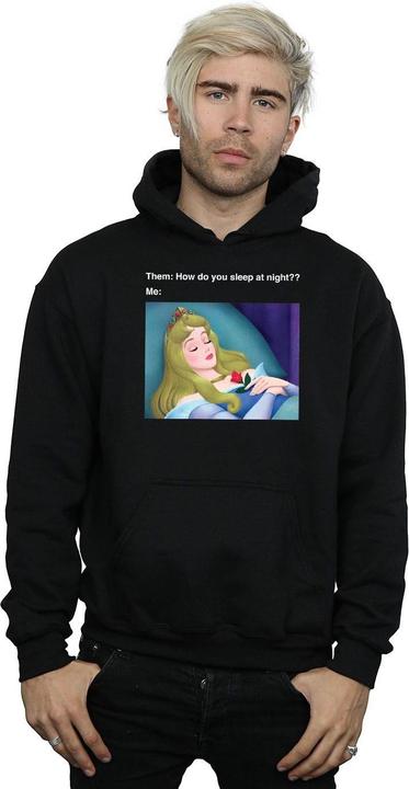 Actual product image Disney Mens Sleeping Beauty Meme Hoodie (L)