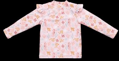 Immagine prodotto Little Dutch Maglietta da bagno a maniche lunghe con ruches Ocean Dreams Rosa - 62/68 (62)