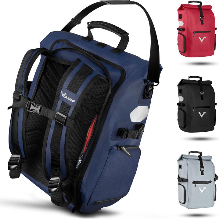 Immagine prodotto Valkental Borsa da bici ValkPro - 23L, Blu (26 l, Borsa portapacchi)