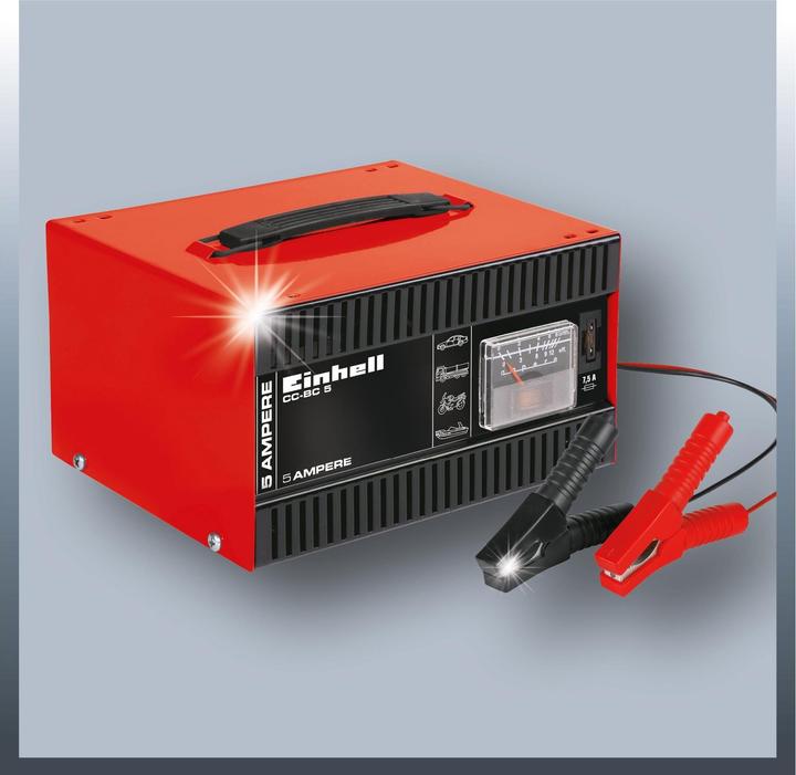 Actual product image Einhell Automatic battery charger (12V, 5 A)