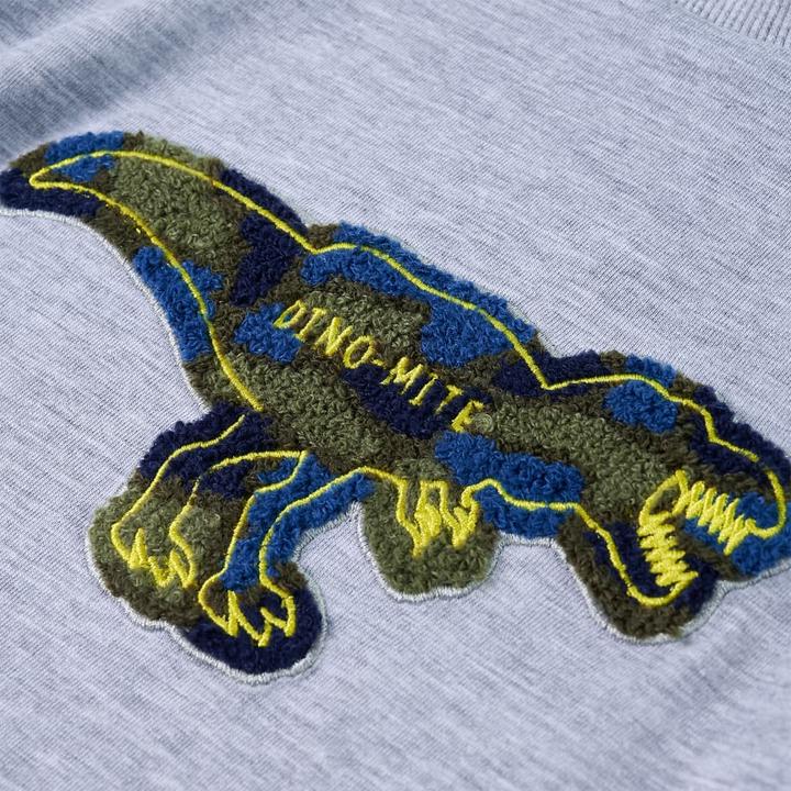 Immagine prodotto VidaXL Camicia da bambino a maniche lunghe grigio melange 104,Materiale: 95 (104)