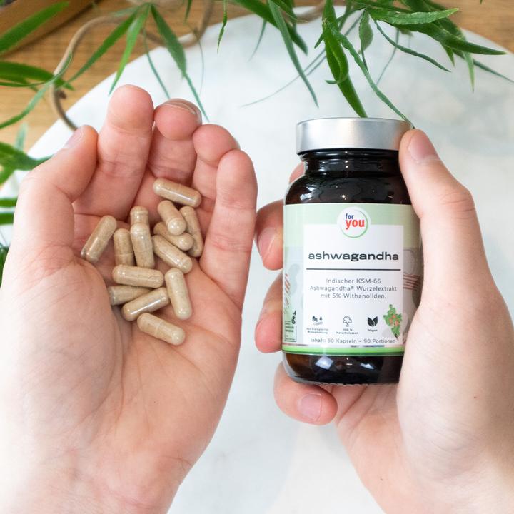 Produktbild For You Ashwagandha (90 Stück, Kapseln, 42.70 g)