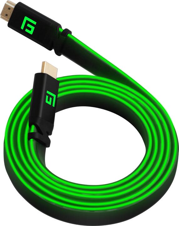 Produktbild Floating Grip HDMI Kabel High Speed 8K/60Hz LED 1.5m grün (1.50 m, HDMI)