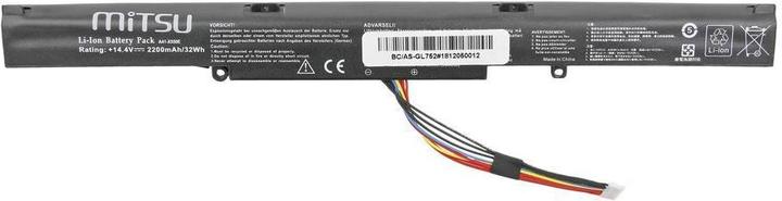 Actual product image Mitsu BATTERY BC/AS-GL752 (ASUS 2200 MAH 32 WH) (4 Cells, 2200 mAh)