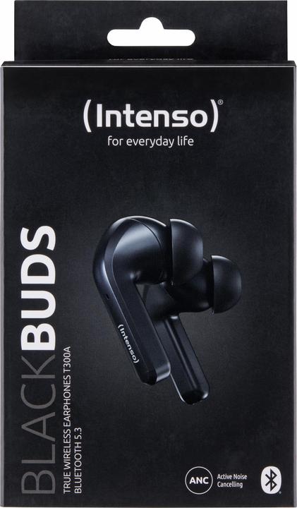 Produktbild Intenso Black Buds T300A (ANC, 2 h, Kabelgebunden)
