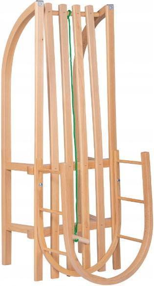 Actual product image No Name Wooden sledge with backrest