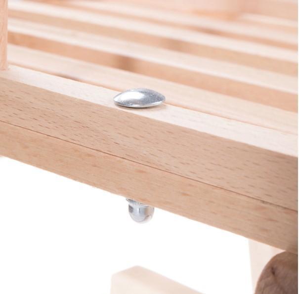 Actual product image No Name Wooden sledge with backrest