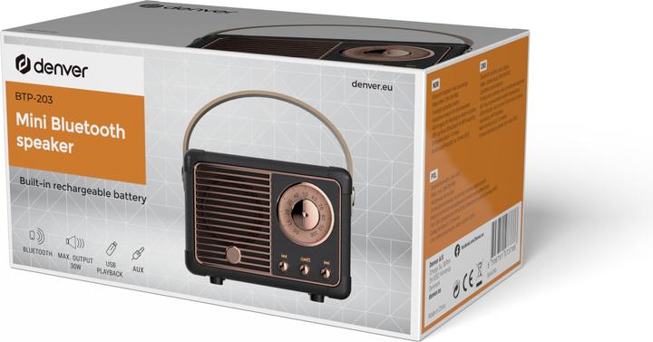 Immagine prodotto Denver BTP-203B (4 h, Batteria ricaricabile)
