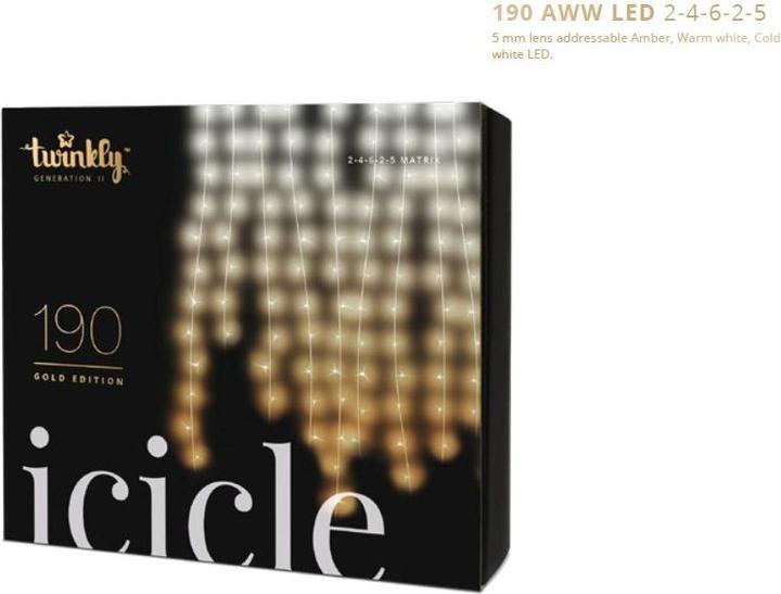 Image du produit Twinkly Icicle Gold Edition (5 m)
