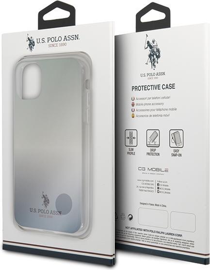 Image du produit U.S. Polo US Polo USHCN61TRDGLB iPhone 11 Bleu / Collection de motifs à dégradé bleu (Apple iPhone 11)