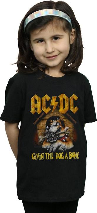 Actual product image AC/DC Girls Give The Dog A Bone Cotton T-Shirt (140, 146)