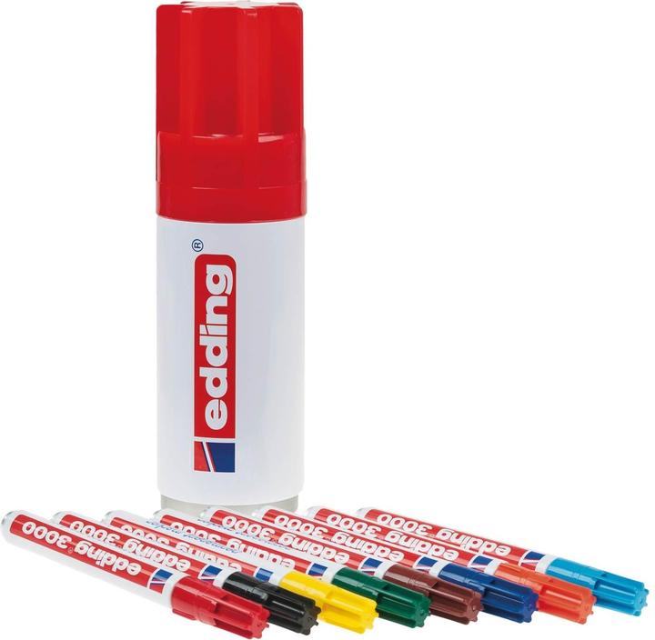 Produktbild Edding 3000 (Mehrfarbig, 3 mm, 8 x)