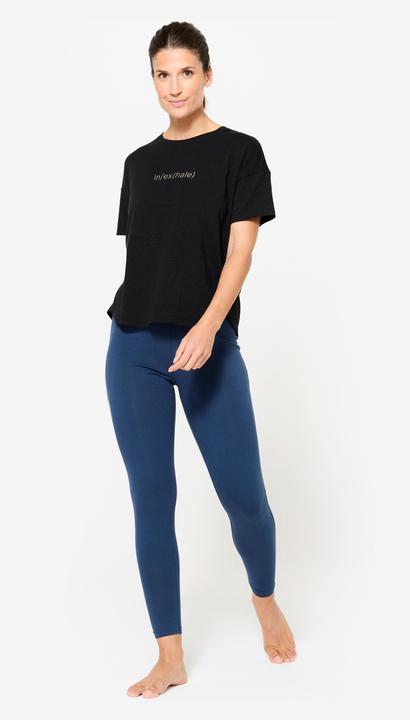 Produktbild Kimjaly Yogahose hoher Bund sanftes Yoga Damen marineblau (W26/L30)