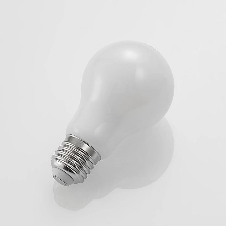 Actual product image Arcchio LED lamp E27 4W 2,700K dimmable, opal (E27, 4 W, 470 lm, 1 x, E)