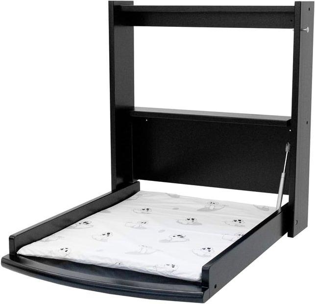 Actual product image Babytrold Changing table for wall incl. mattress Black