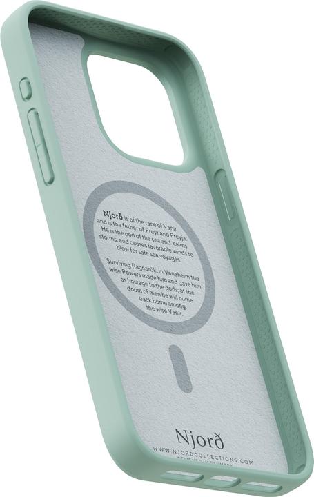 Actual product image Njord Hard Cover Fabric MagSafe Case Turquoise (Apple iPhone 15 Pro Max)