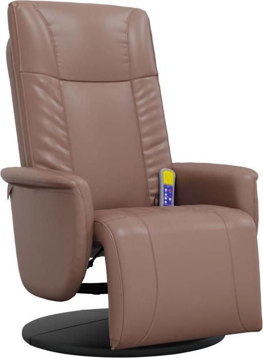 Produktbild VidaXL Massagesessel mit Fussteil Braun Kunstleder,Farbe