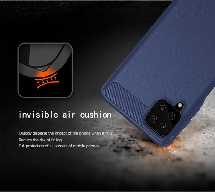 Produktbild Cadorabo TPU Ultra Slim carbon edelstahl Kombi Cover (Samsung Galaxy A12)