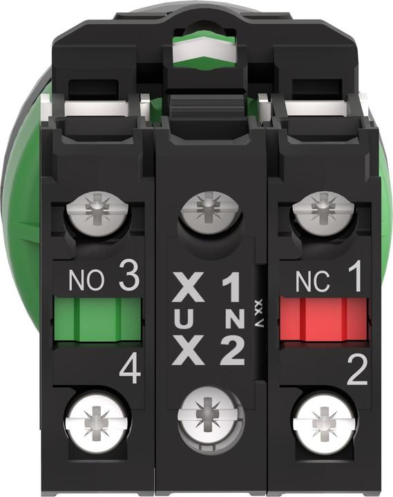 Produktbild Schneider Electric Leuchtdrucktaster kompl Flush Kunstst or 30mm 230V IP69K